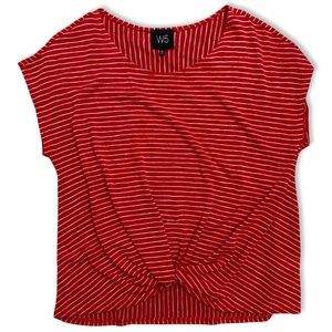 W5 Striped Top with twist detail
